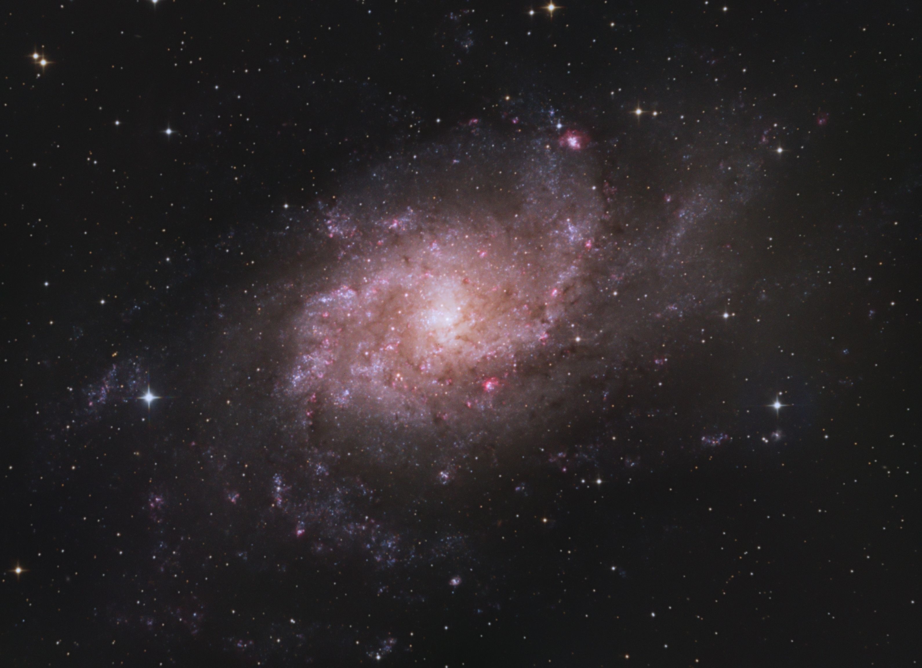 M33 (10x 360s RGB) M33 - The Triangulum Galaxy