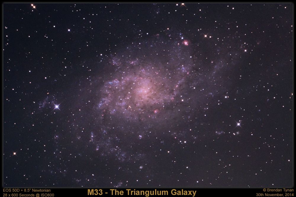 M33---2H-17M---28F-Framed M33 - The Triangulum Galaxy