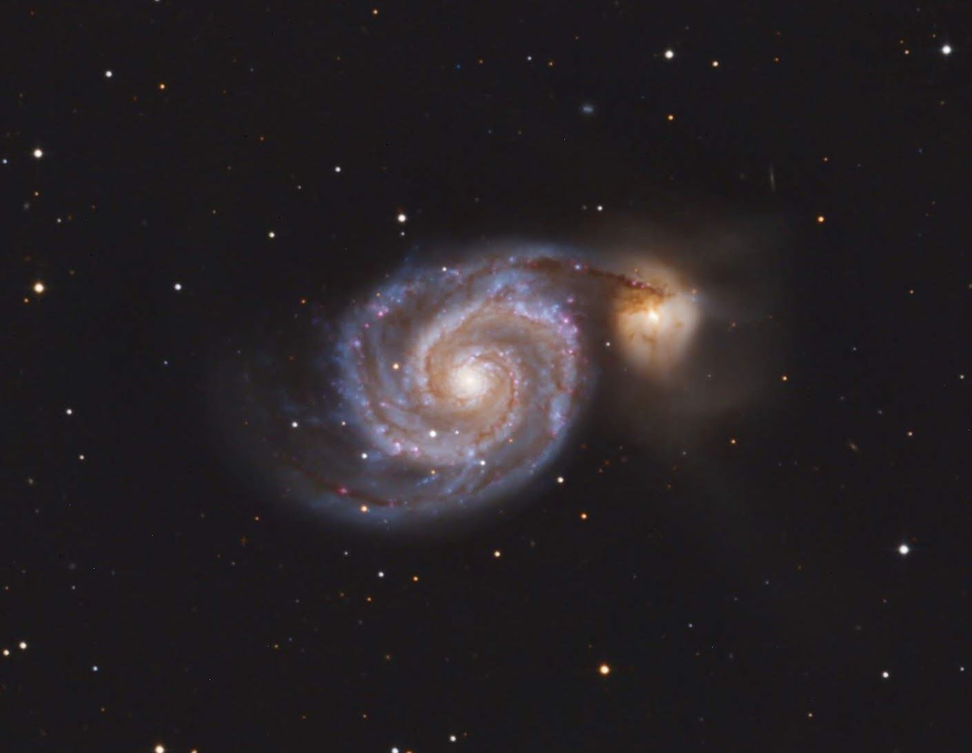 M51 33R-29B-31G x 600s 19-04-2020 M51 - The Whirlpool Galaxy