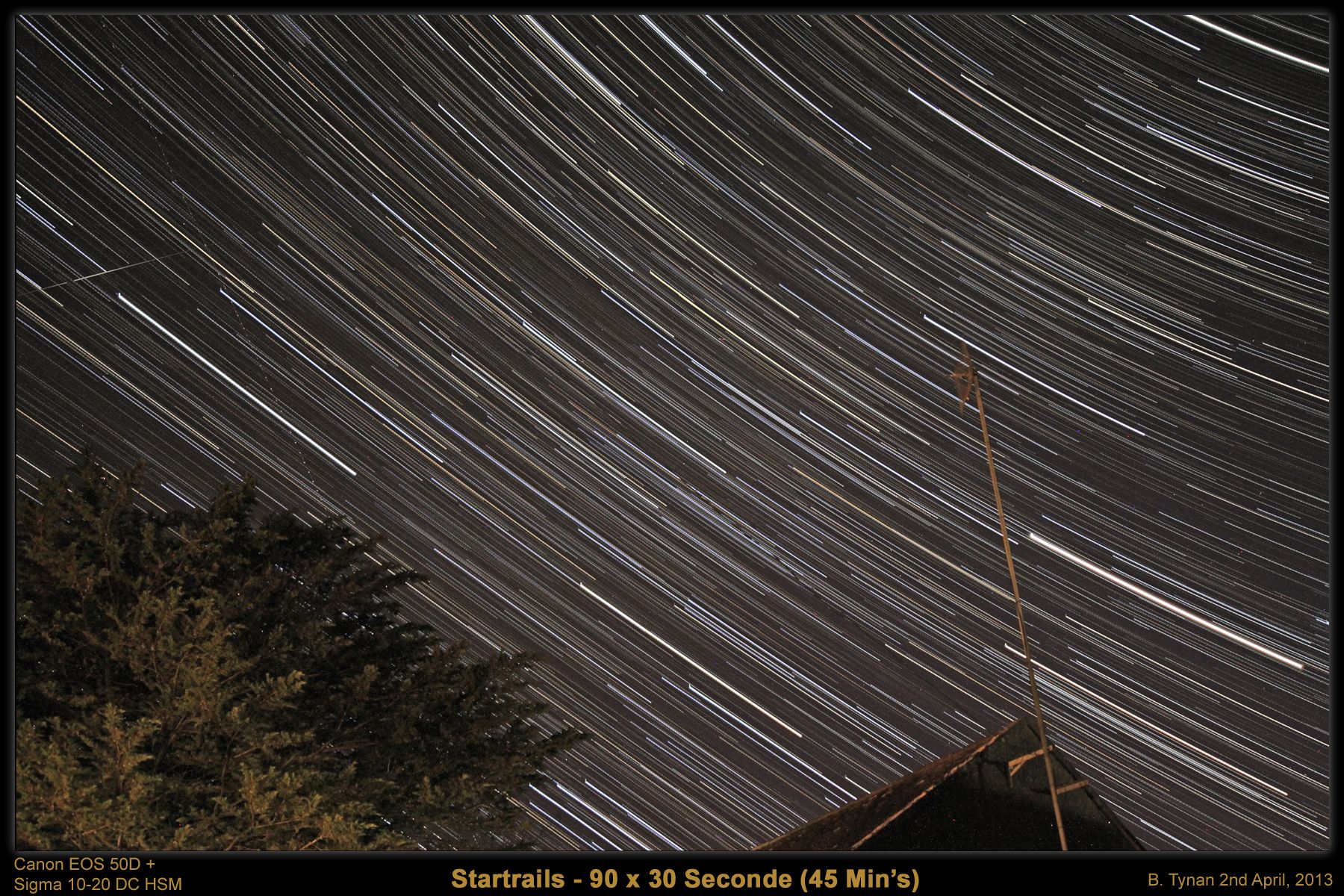 Startrails (Framed) Startrails
