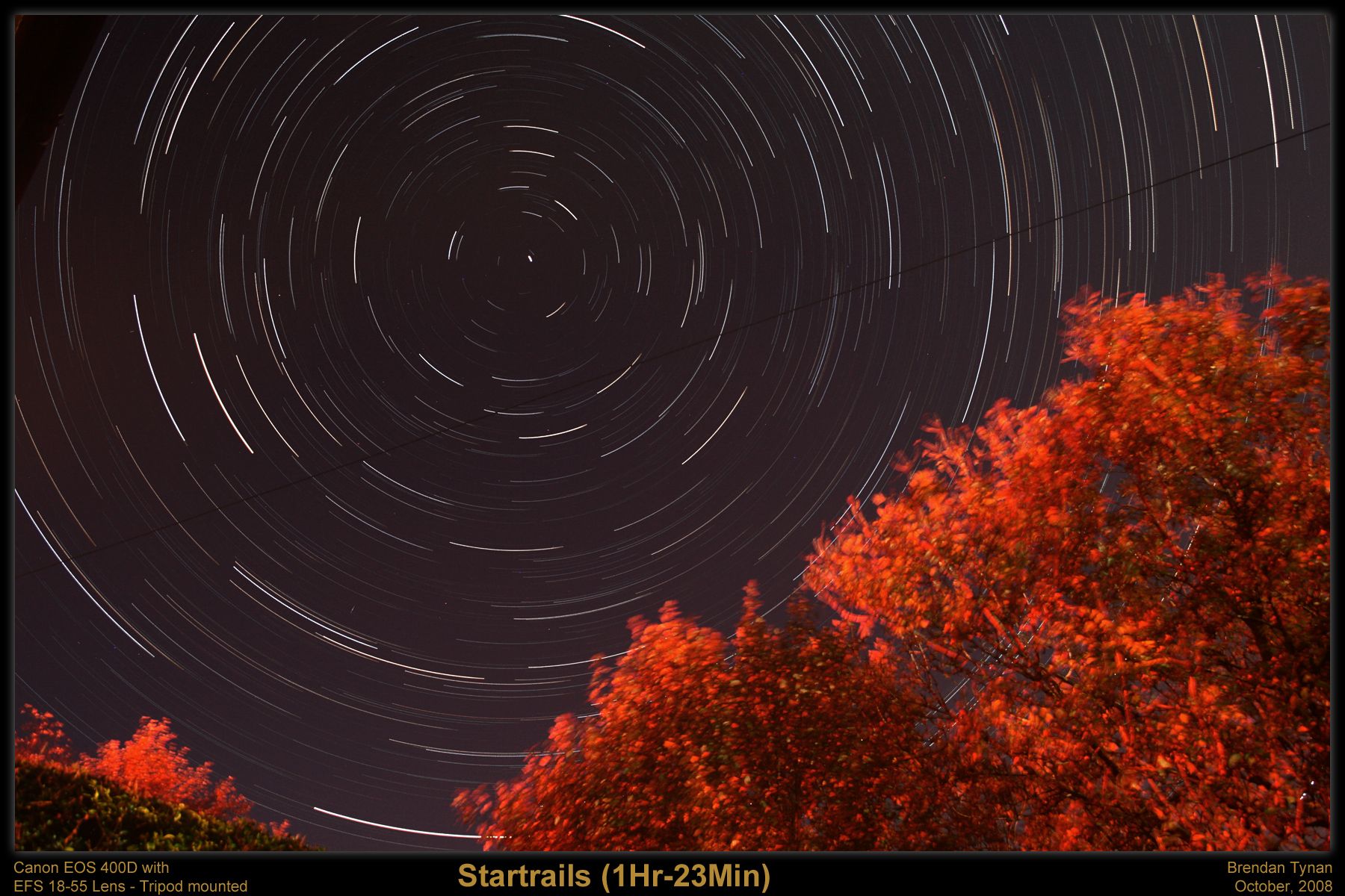 Startrails 14-Oct-2008 Startrails