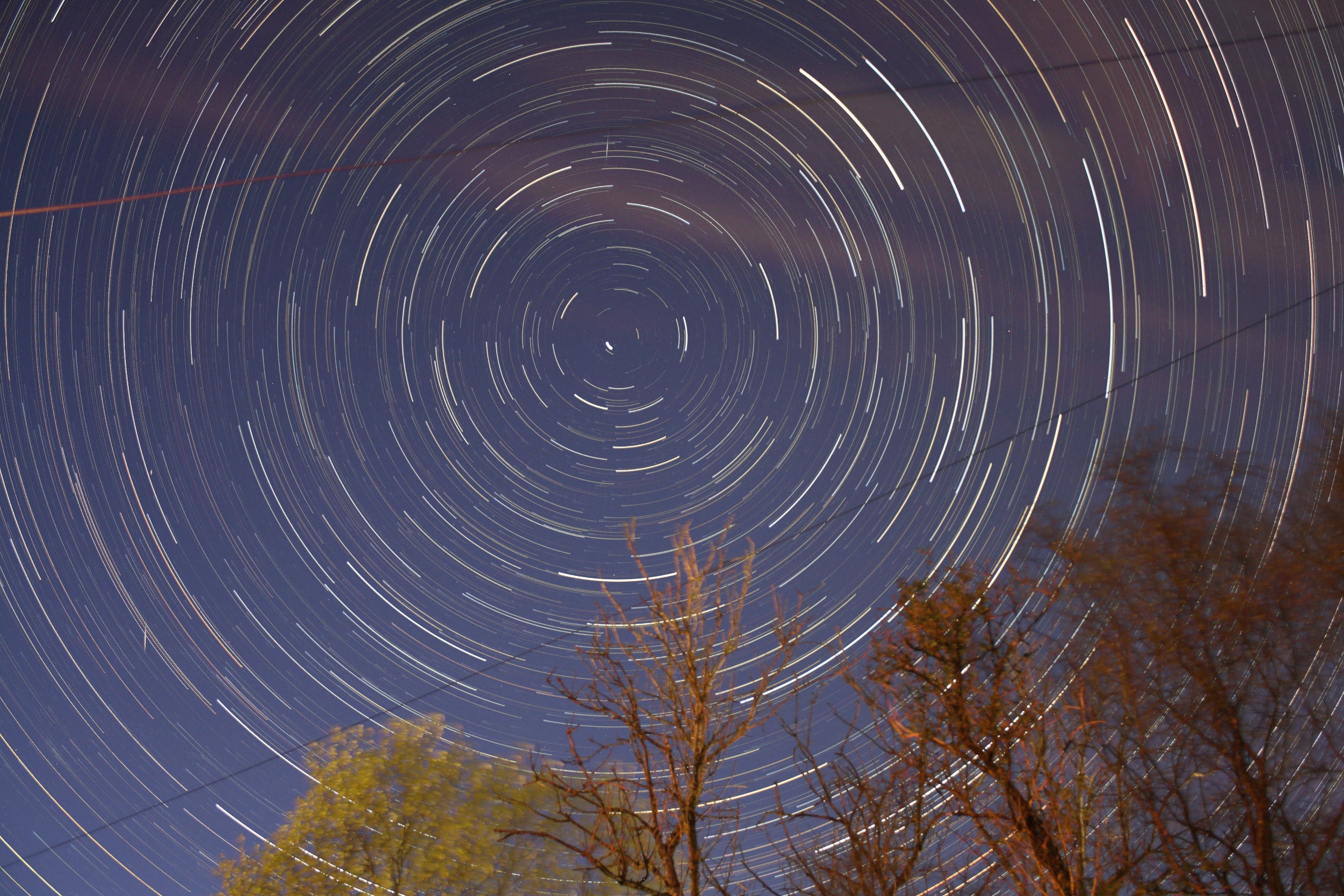 Startrails 21-04-2020 Startrails centred on Polaris