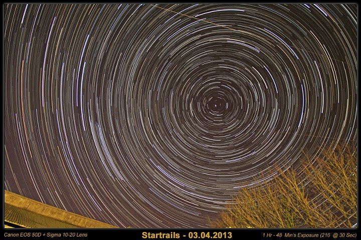 Startrails 216 x 30s @ ISO800-2 Framed Startrails 216 x 30s @ ISO800