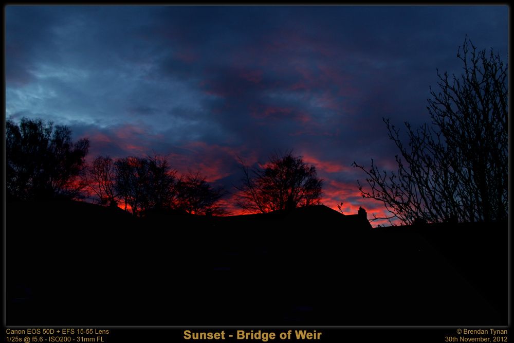 Sunset-BOW_30-11-2012 Sunset - 30/11/2012