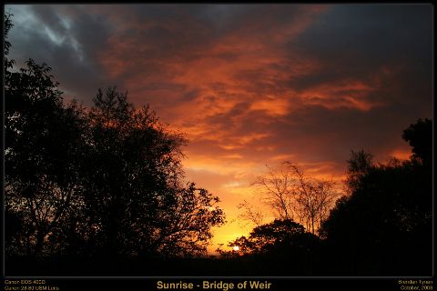 Sunrise 08-10-2008 Sunrise - Bridge of Weir