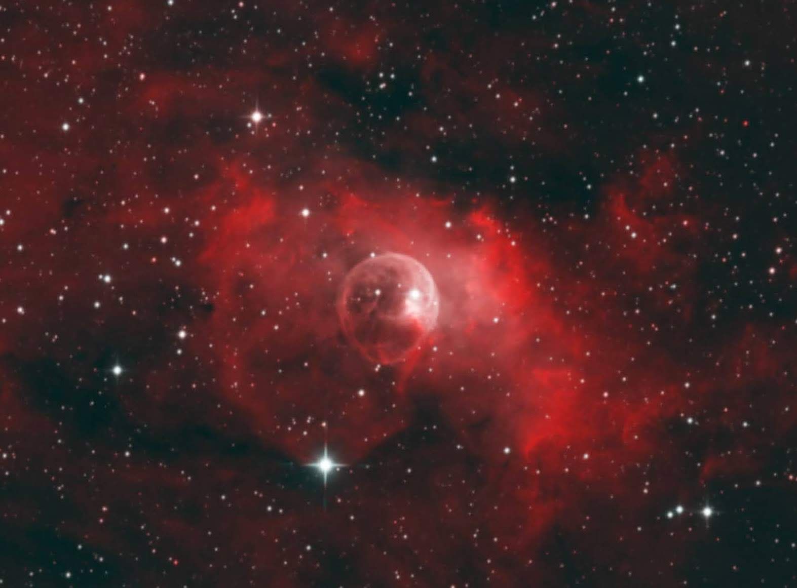 Bi-Colour Process 2 NGC7635 - The Bubble Nebula