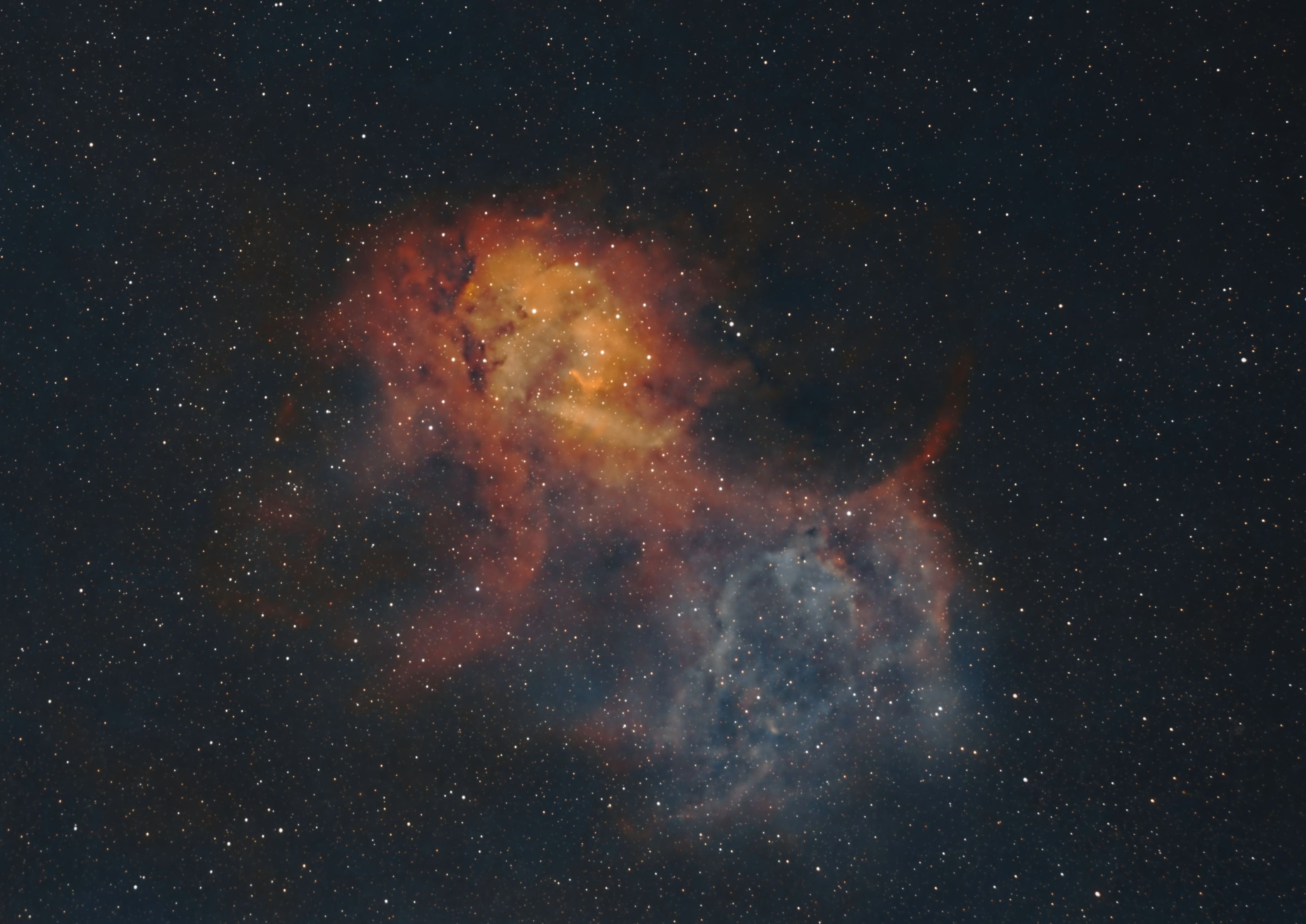 Foraxx Sh2-132 - The Lion Nebula (C) Sh2-132 - The Lion Nebula (10x 360s SHO)