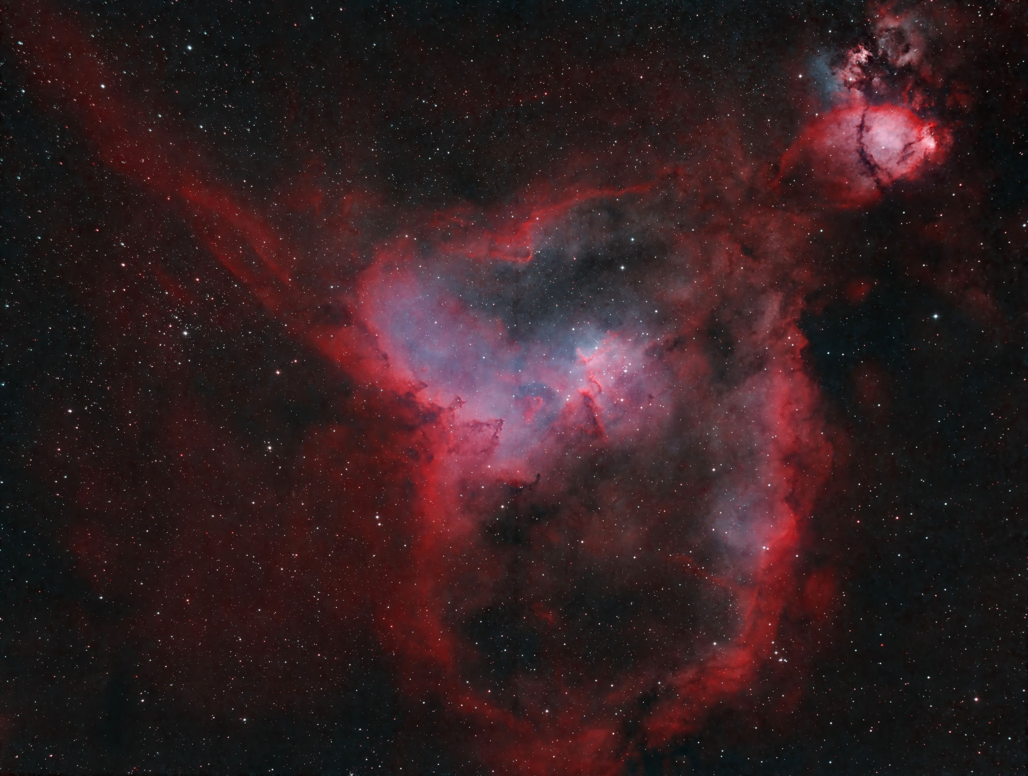 Heart Nebula IC1805 - The Heart Nebula (30x360s HOO)