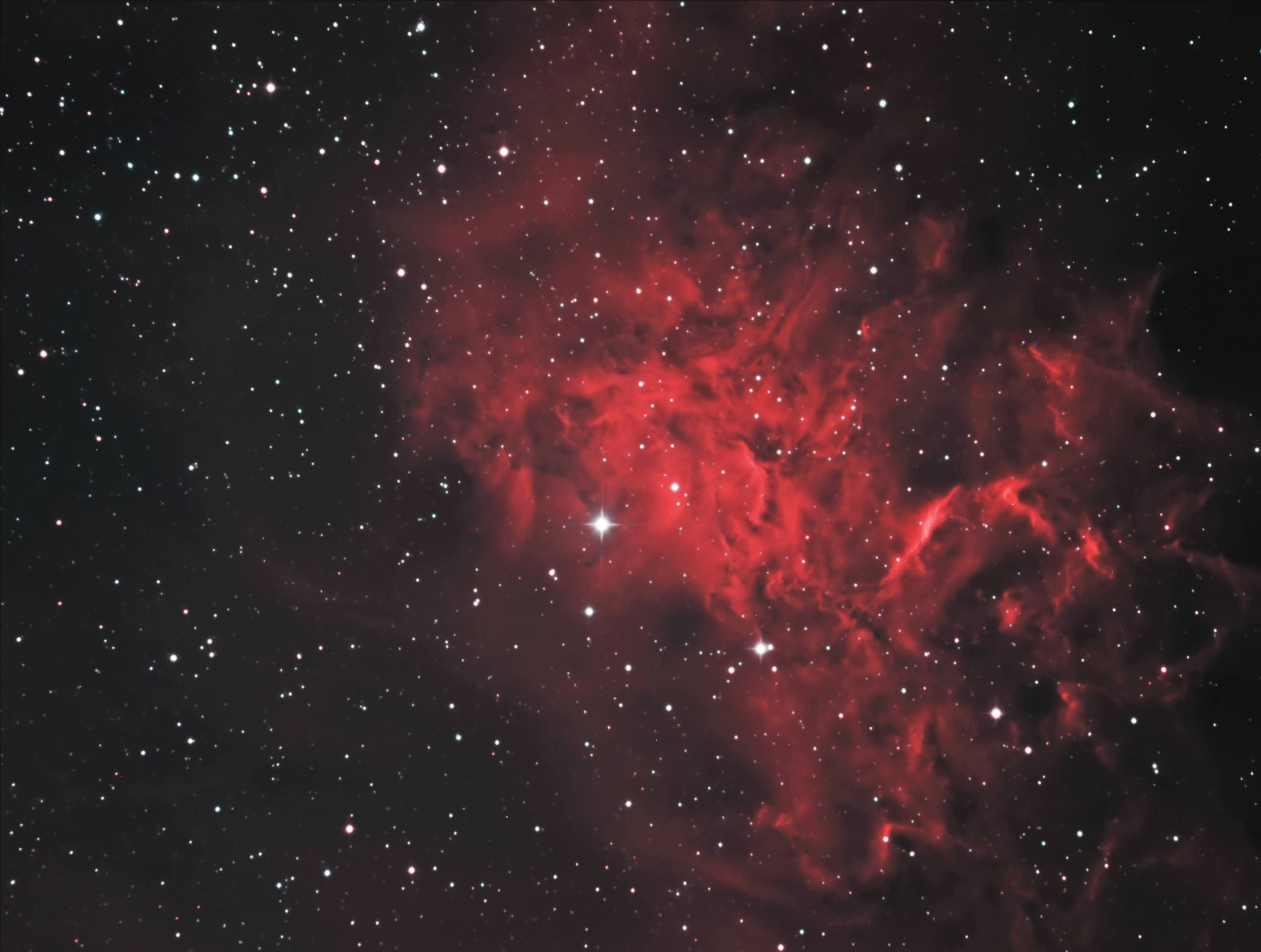 IC405 - The Flaming Star Nebula BiColour IC405 - The Flaming Star Nebula