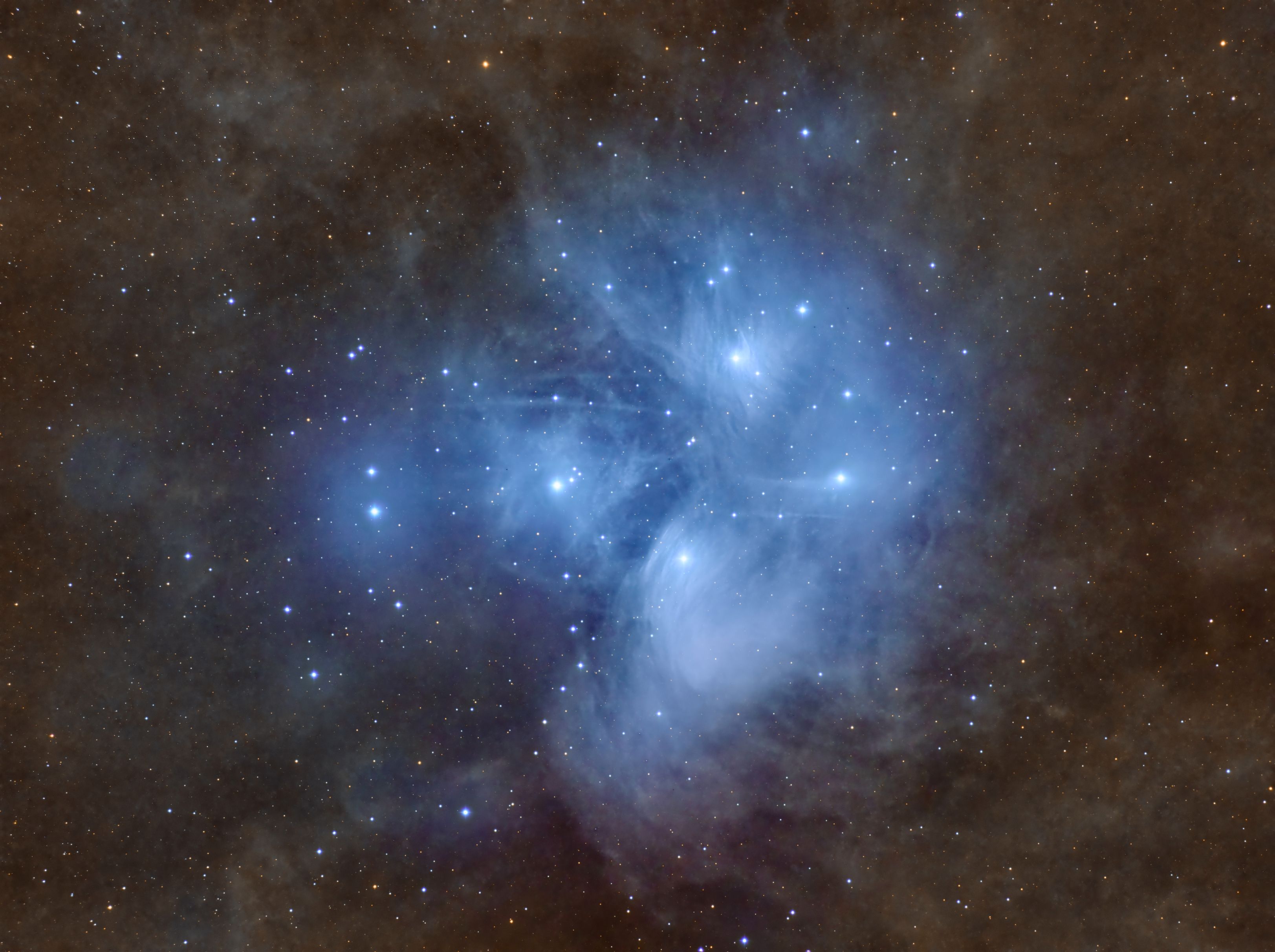 M45_7 M45 - The Pleiades (25x 360s RGB)