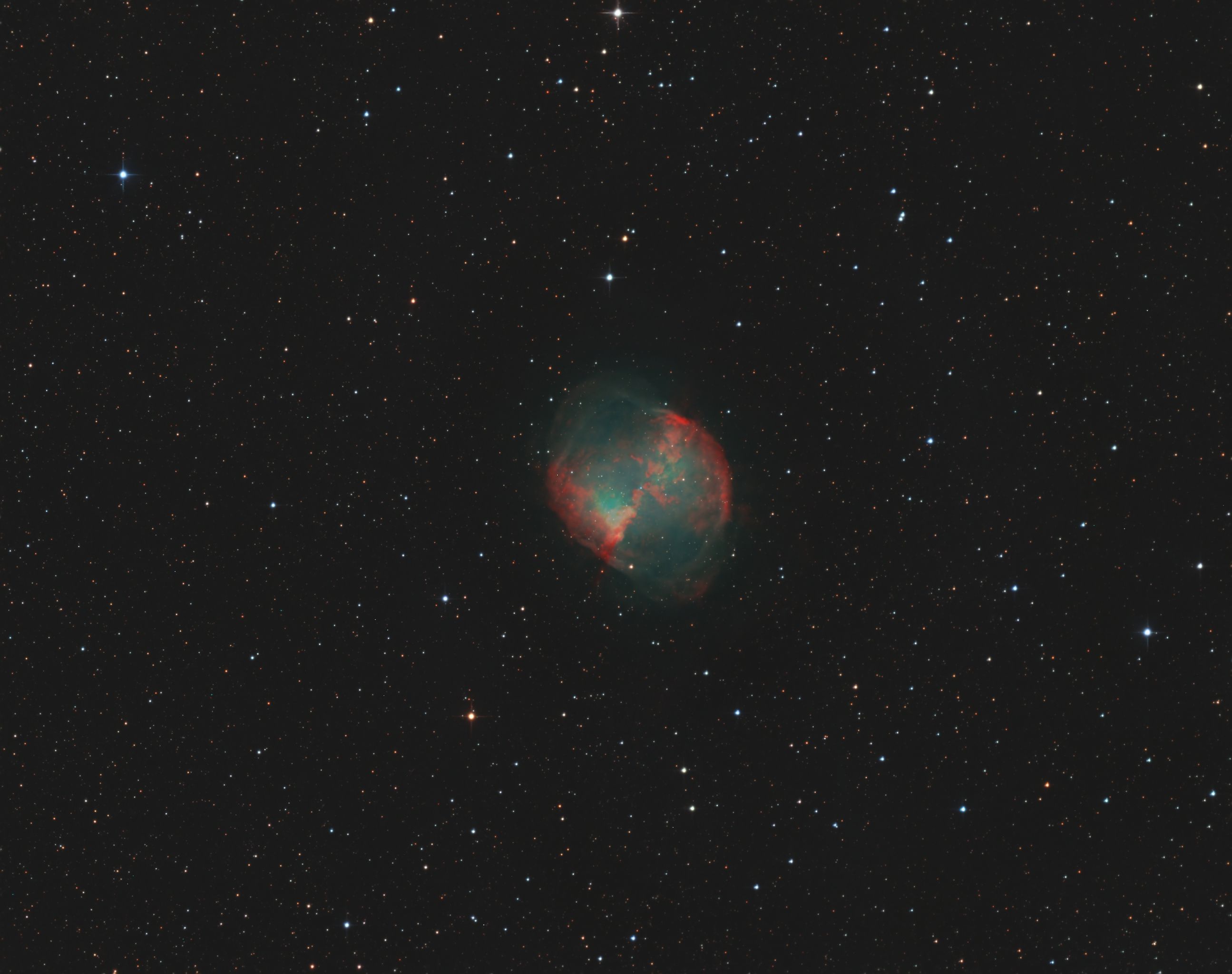 Messier 27 14x180s (16-07-2021)a M27 - The Dumbbell Nebula