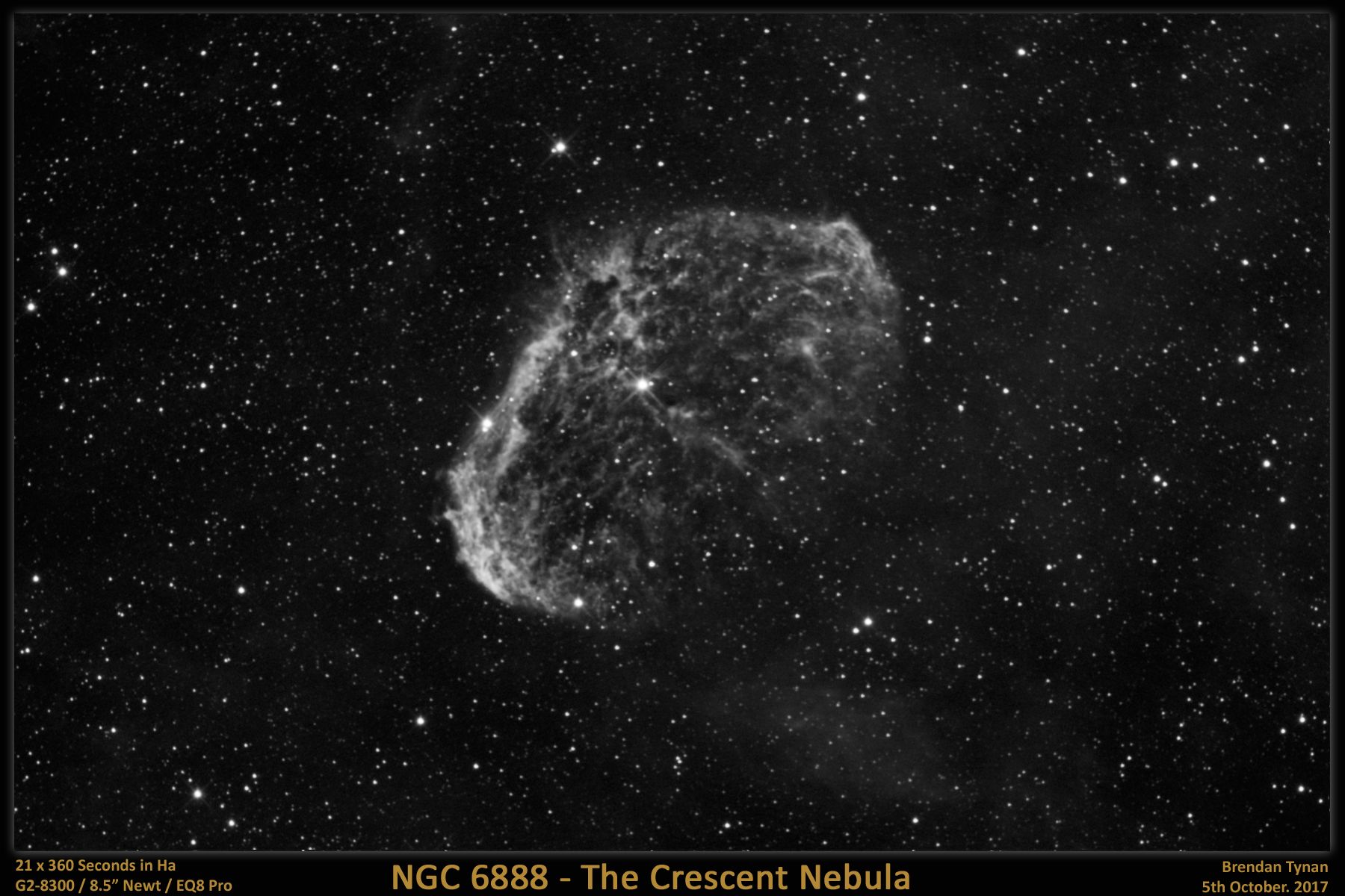 NGC6888 (18x300s Ha) NGC6888 - The Crescent Nebula