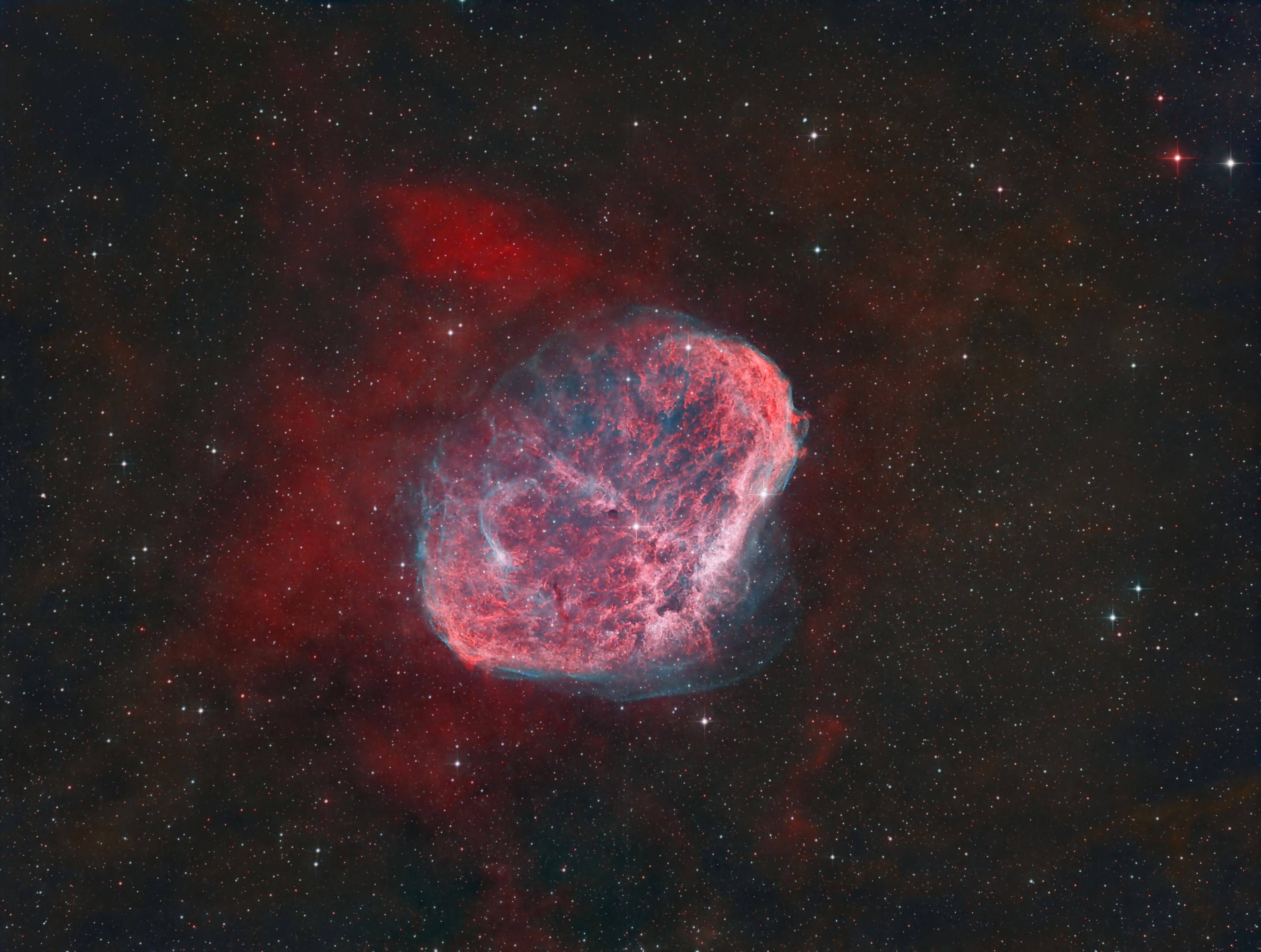 NGC6888 20x30s HOO cdbe NGC6888 - The Crescent Nebula (20x 360s HOO)