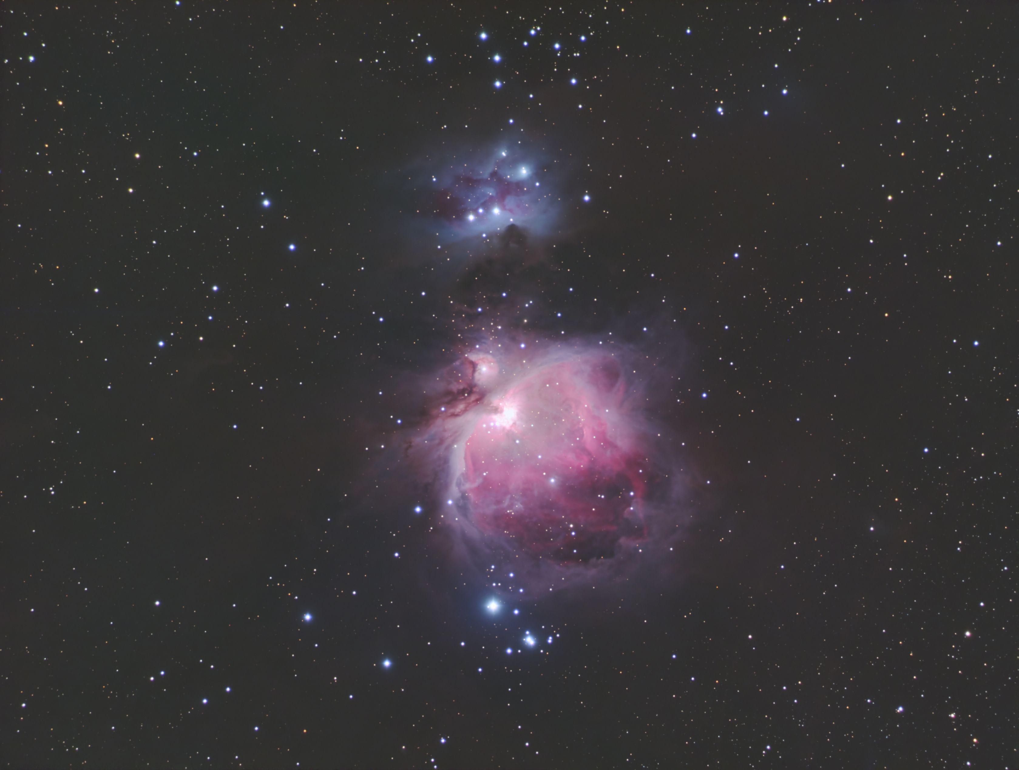 Orion The Orion & Running Man Nebulas (7x 300s RGB)