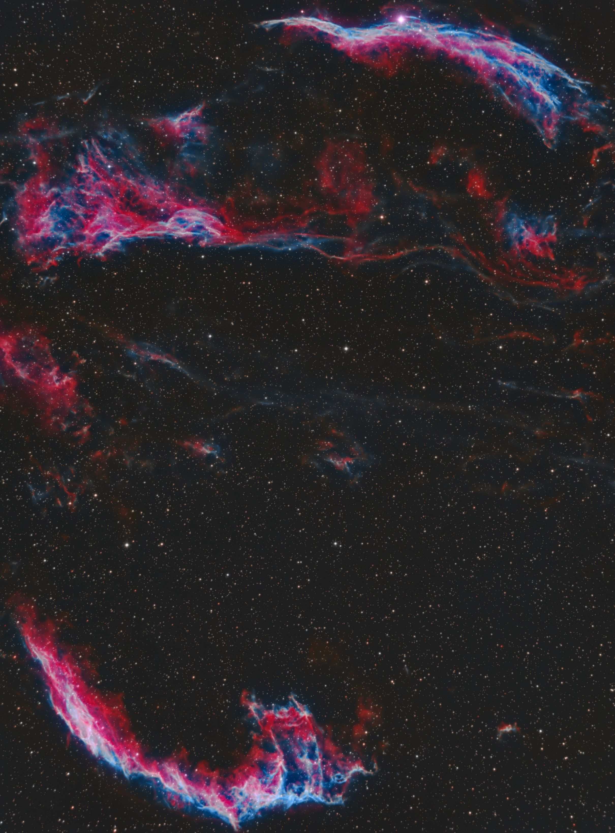 Veil4 Veil Nebula - (40x360s HOO)