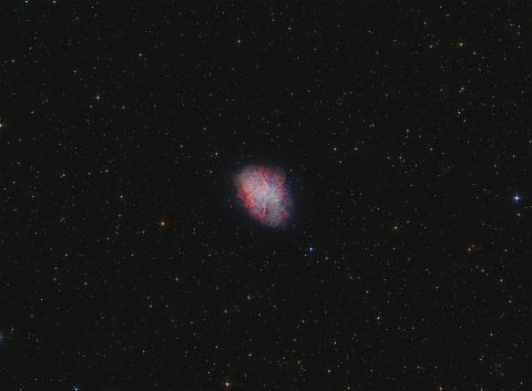 M1_C M1 - The Crab Nebula (30x 300s RGB/NB = 15Hrs)
