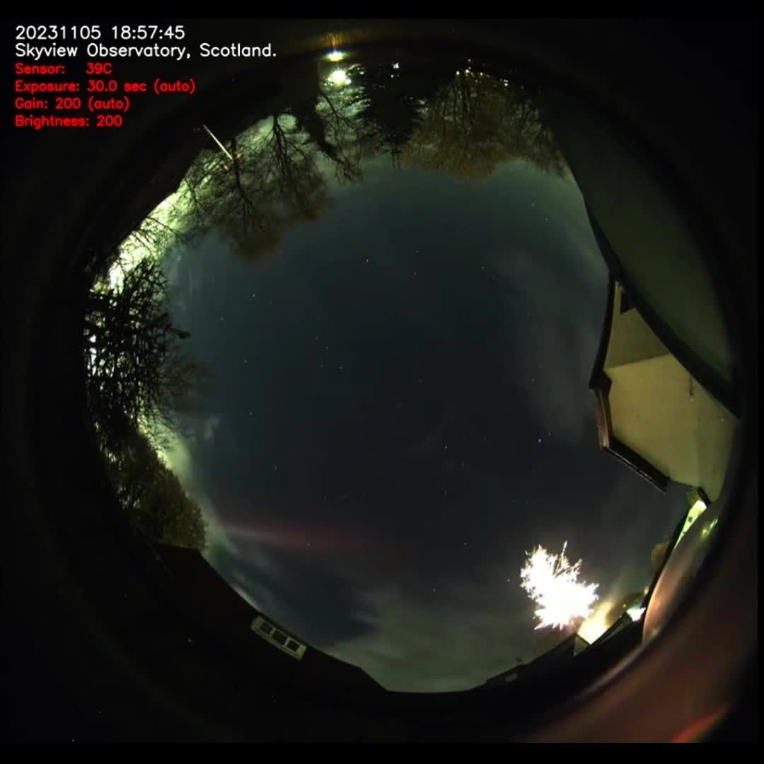 Steve00 Aurora Borealis - 23rd April, 2023 (with fireworks and satellite trail)