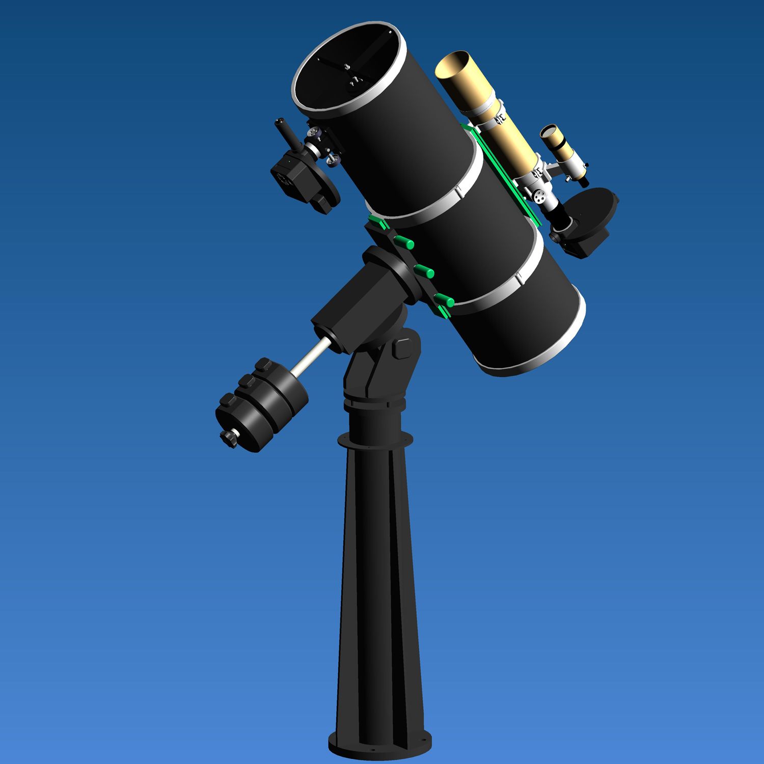 CAD - Scope-3 CAD representation of setup (PTC Creo)