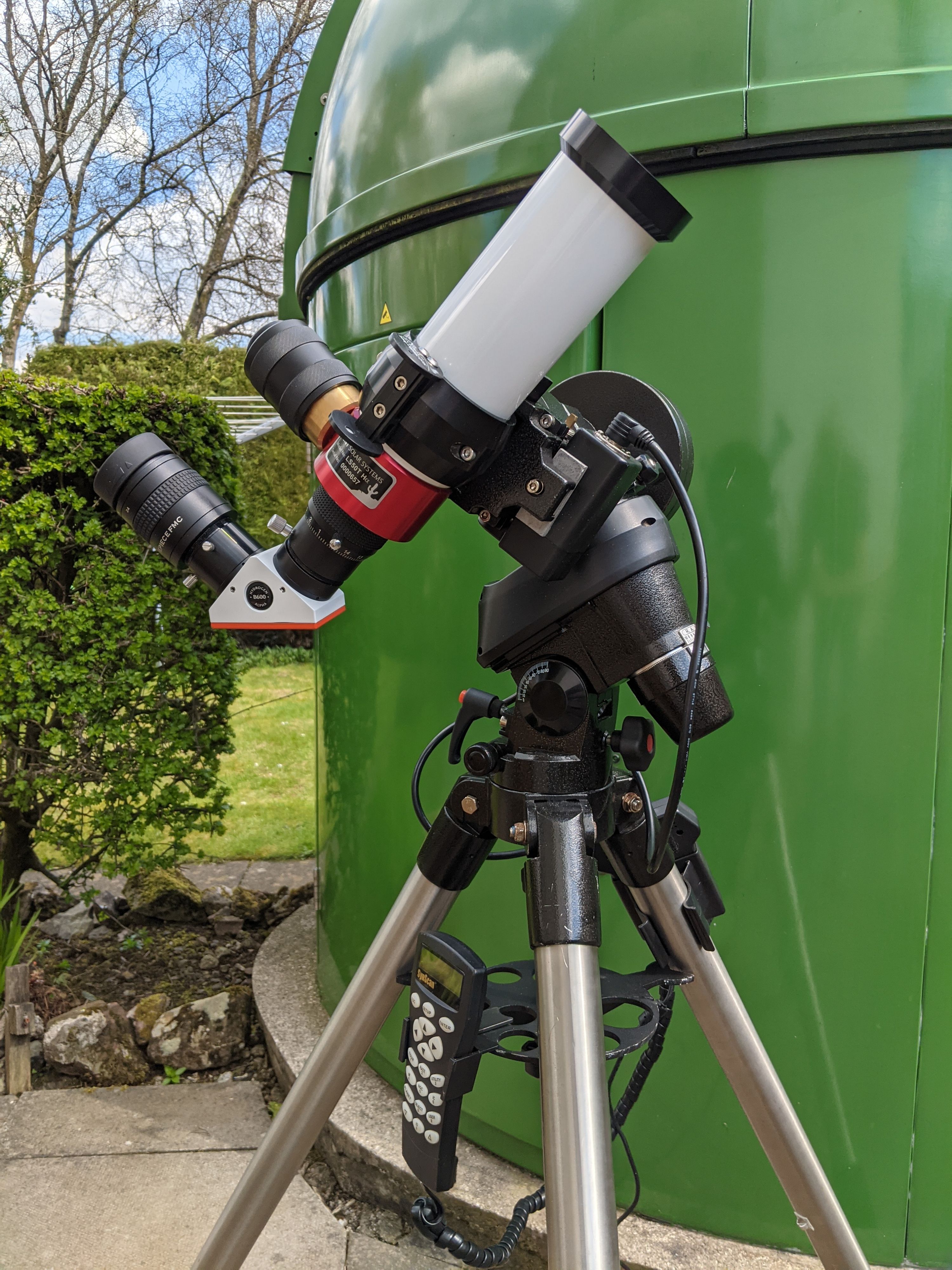PXL_20220420_122132244 Solar Observing (EQ5 Pro Mount - Lunt LS50 THa - Hydrogen Alpha Solar Telescope)