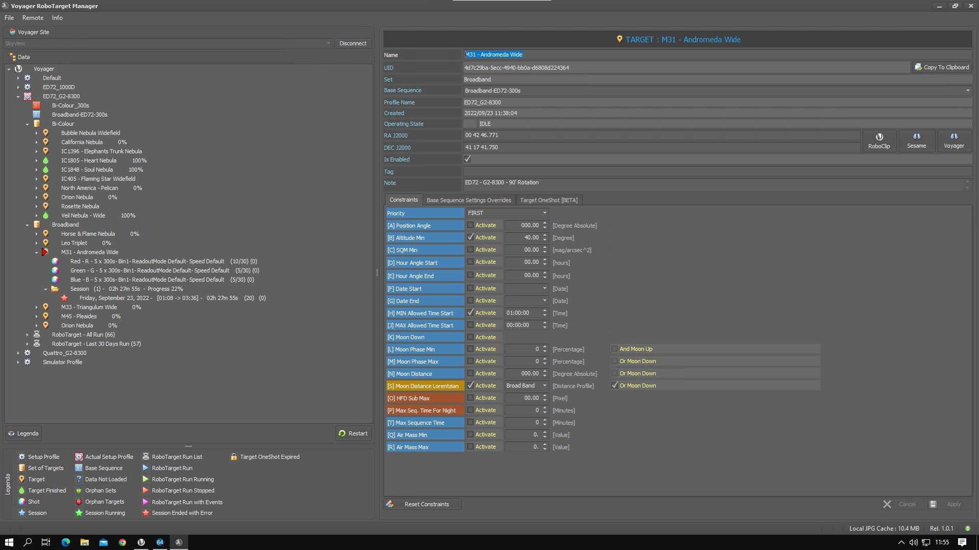 Screenshot 2022-09-23 115521 Voyager - RoboTarget Manager