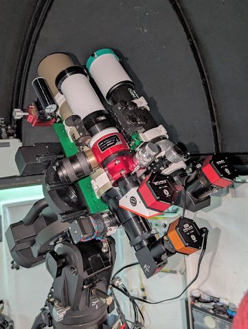 Solar Scopes Solar Setup, Ha / G-Band / Continuum