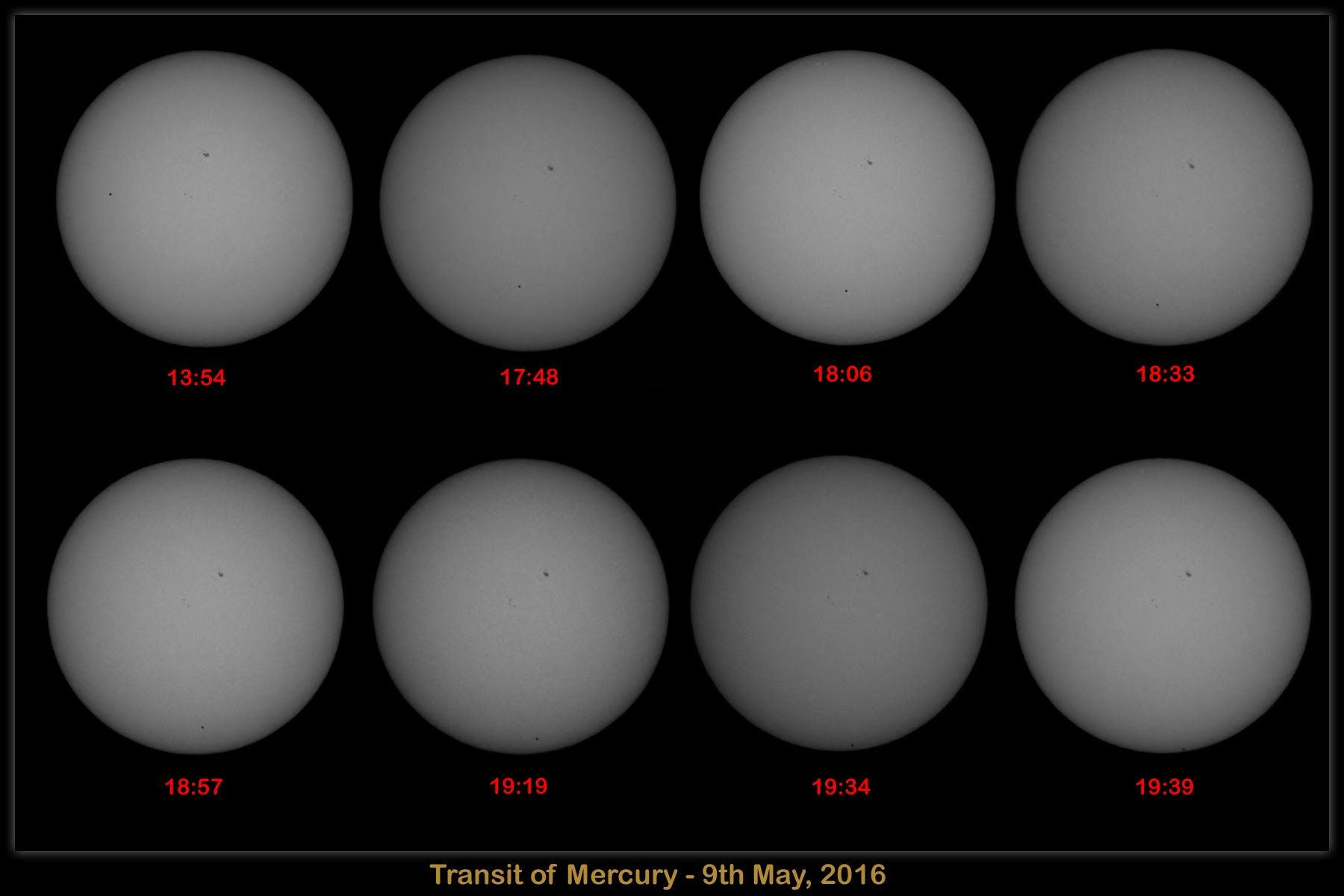 Composite Transit of Mercury - 9th May 2016