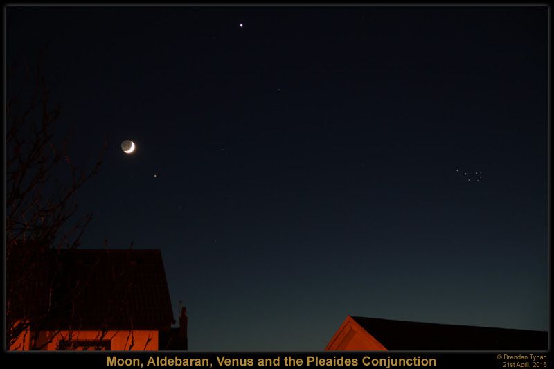 Moon-Venus-Conjunction Moon - Venus - Pleaides Conjunction