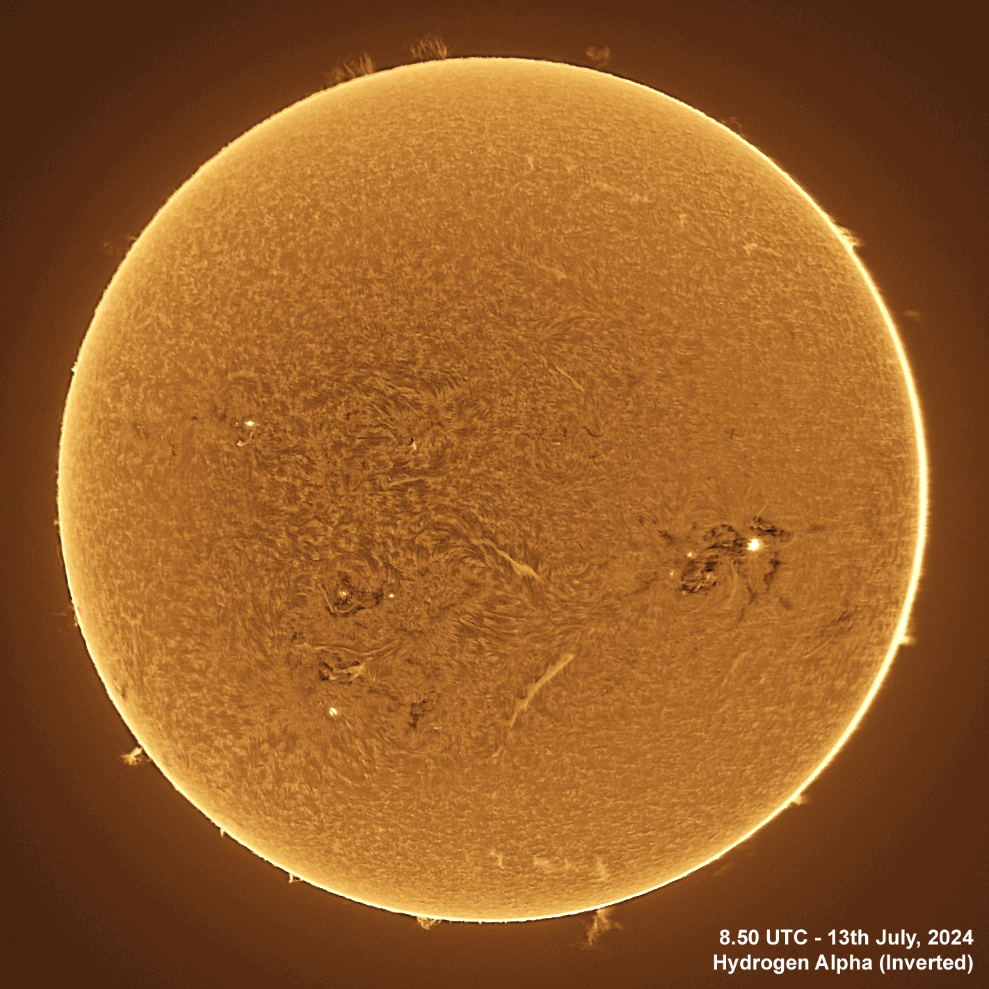 13th July 2024 Solar animation Ha - 13th July, 2024