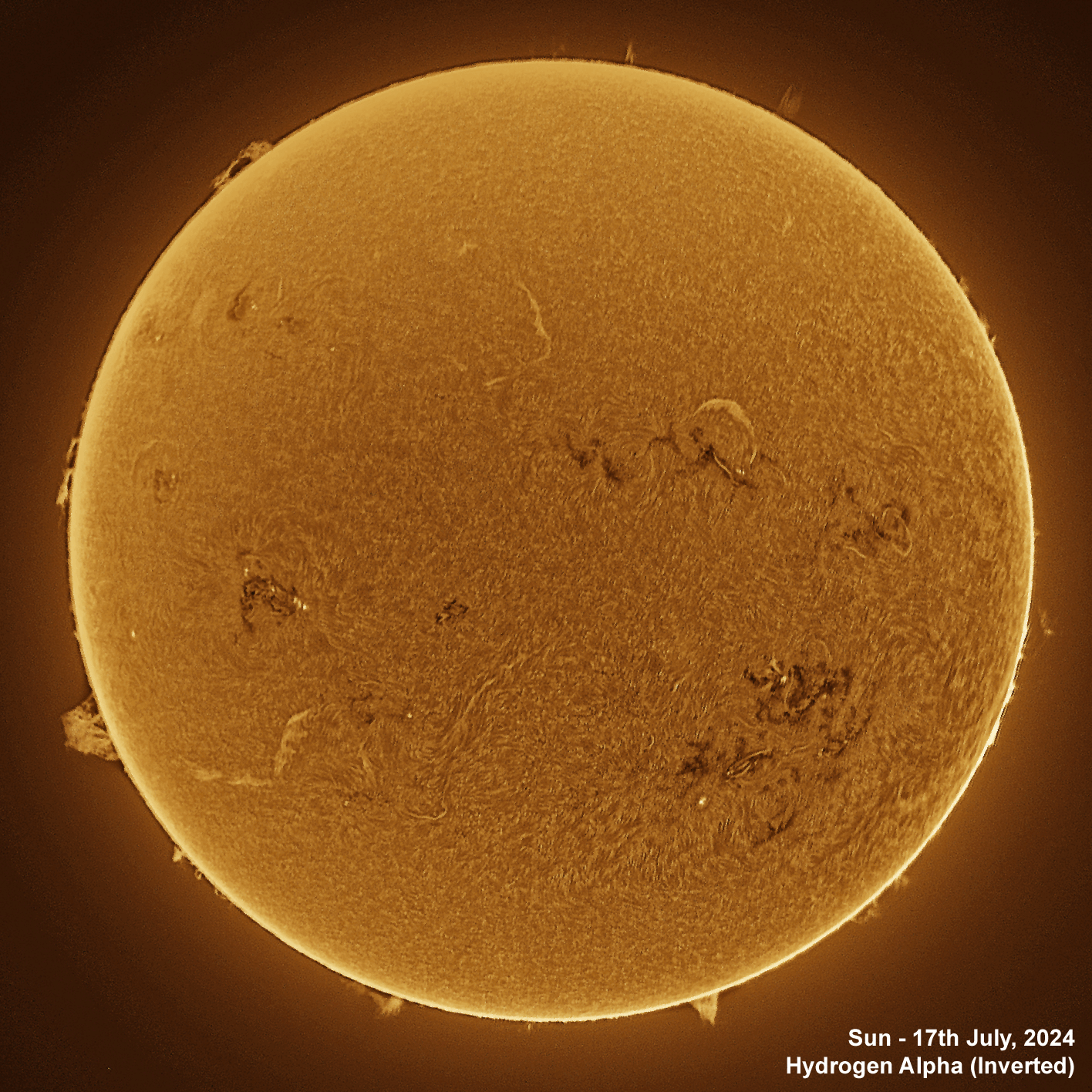 17th July 2024 Solar animation Ha - 17th July, 2024