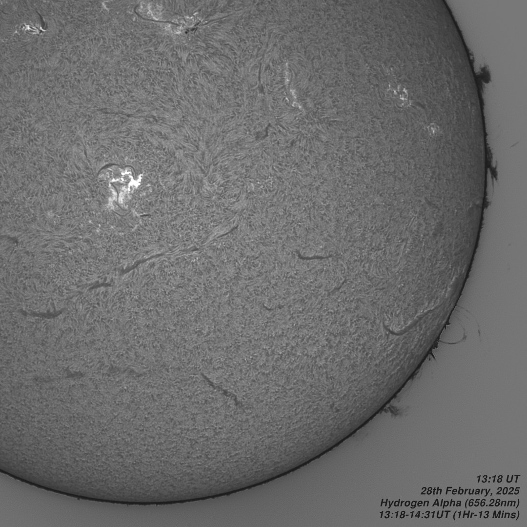 2025-02-28_1Hr13min Solar Animation - 13:18-14:31UT - 28th February 2025