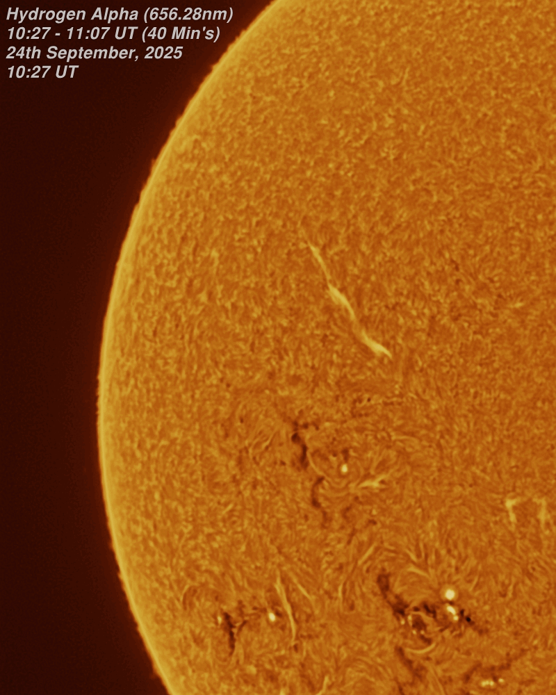 24th September 2025 Plasma Eruption - 24th September, 2025
