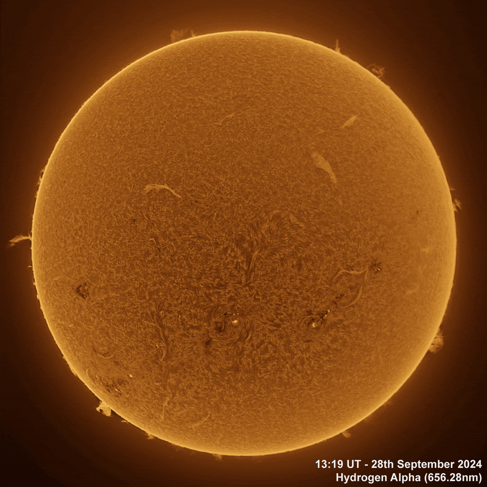 28th September 2024 Solar animation - Ha, 28th September, 2024