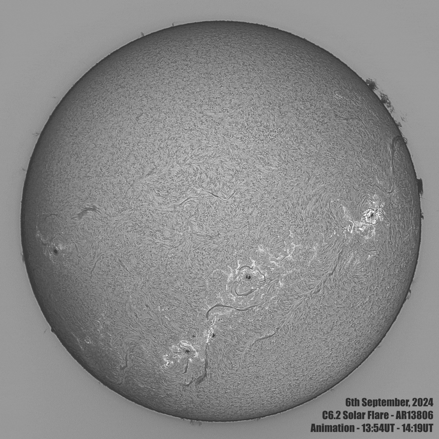 6th Sept 2024 - Full C6.2 Flare - AR13806 - 6th September 2024