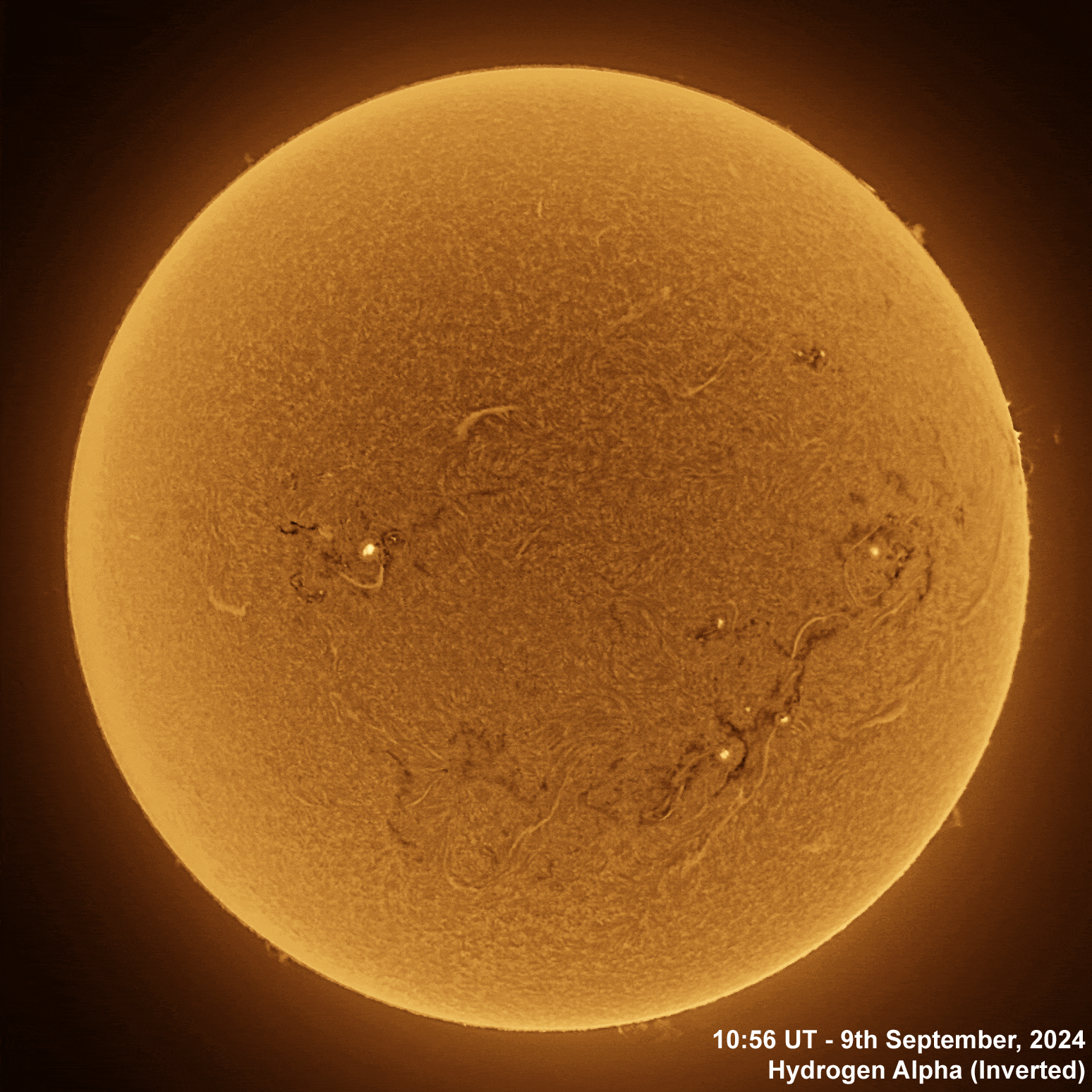 9th September 2024 Solar animation - Ha, 9th September, 2024