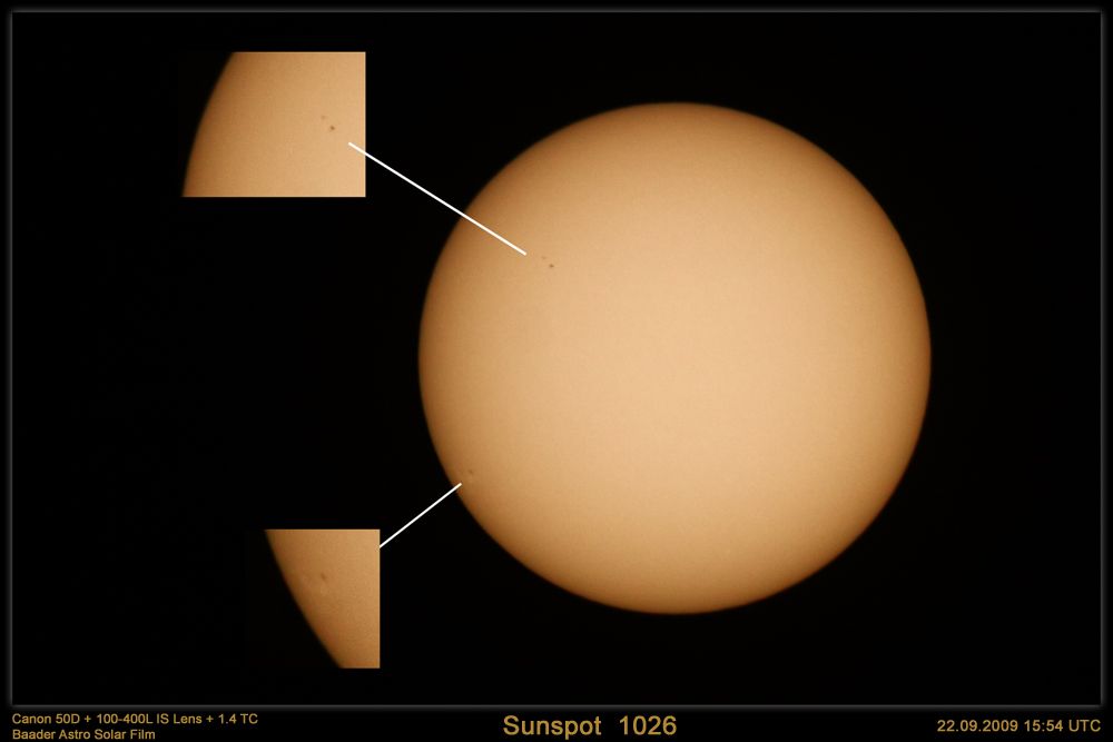 2009-09-22 AR11026 Sunspots