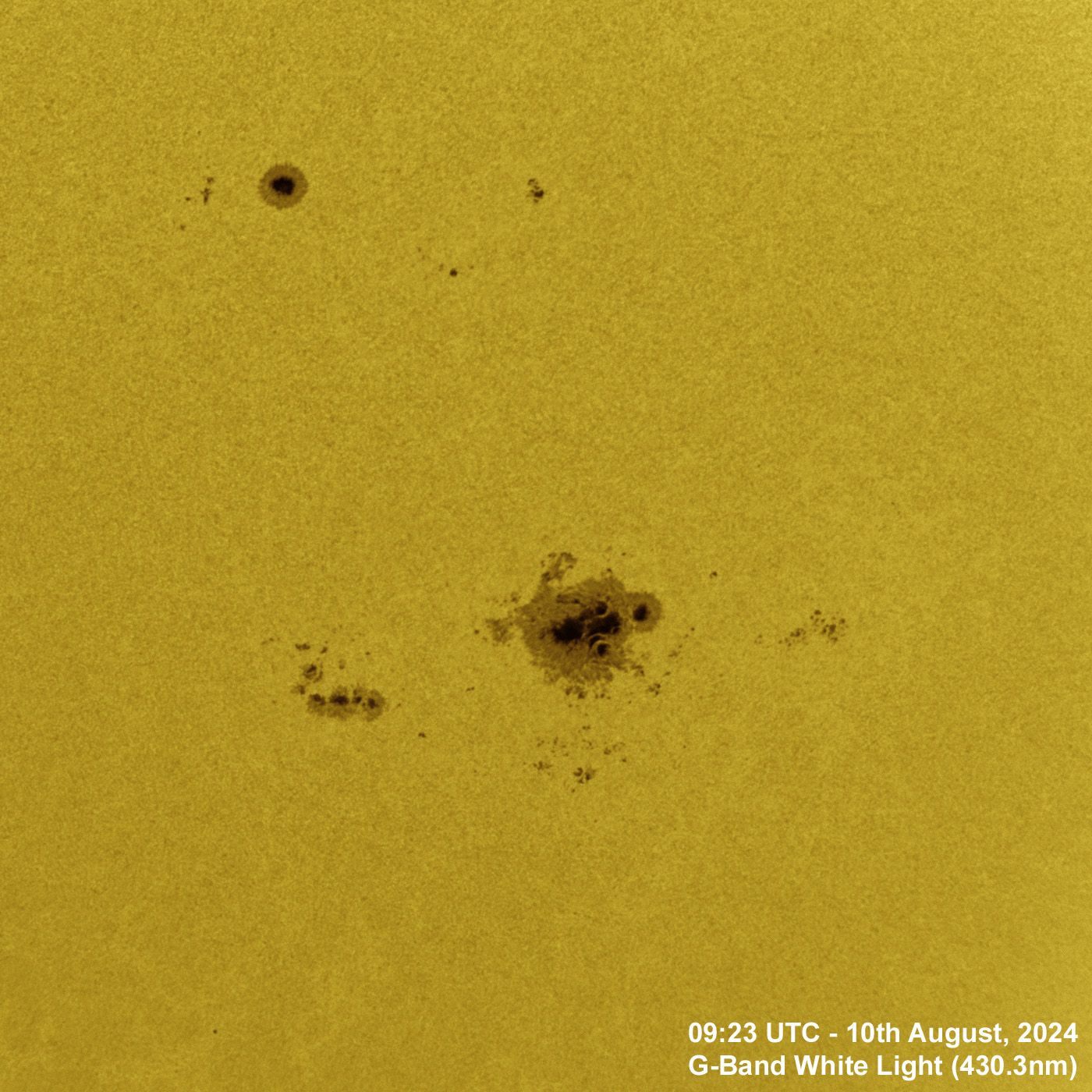 BT_20240810_0923UTC_G-Band Colour 10th August, 2024 - Sunspot AR3780