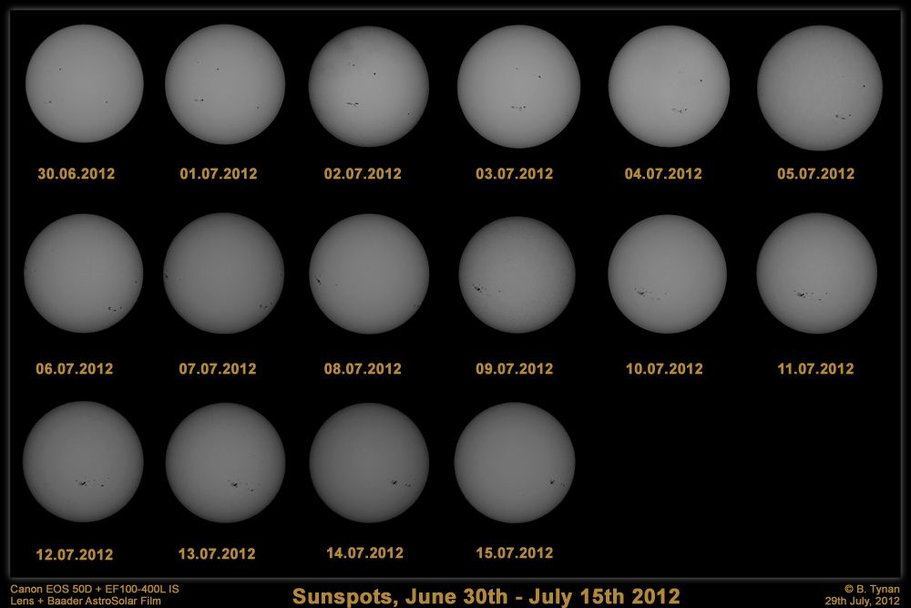 Sunspots-July2012 Sunspots - 2012