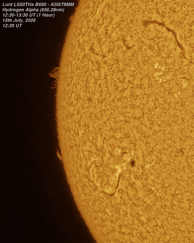 15th July 2026 - Eastern Limb 1 15th July 2026 - Eastern Limb
