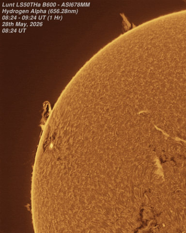 28th May 2026 - Eastern Limb 28th May 2026 - Eastern Limb in Ha