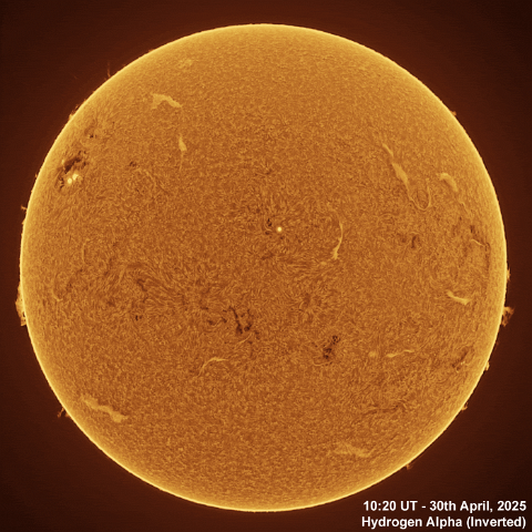 30th April 2025 30th April, 2025 - Sun in Ha CaK & G-Band