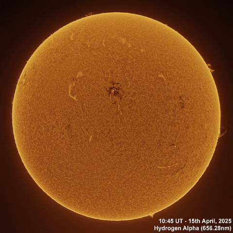 Sun 15th April 2025 15th April, 2025 - Sun in Ha CaK & G-Band