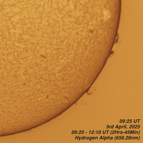 Sun 2025-04-03 Solar Activity - 3rd April, 2025
