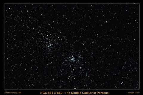 Double-Cluster-20-11-2008 NGC884 & NGC869 - The Double Cluster in Perseus